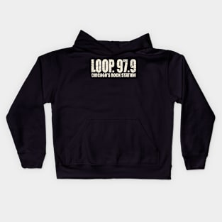 Retro 1977 The Loop Radio Kids Hoodie